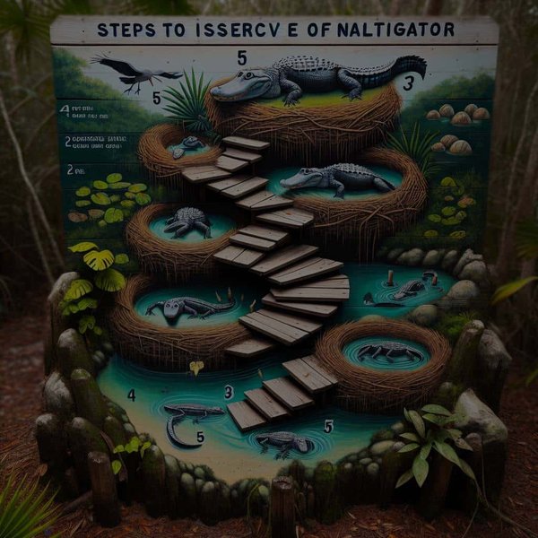 Quelles sont les démarches pour observer le couvain des alligators en Floride?